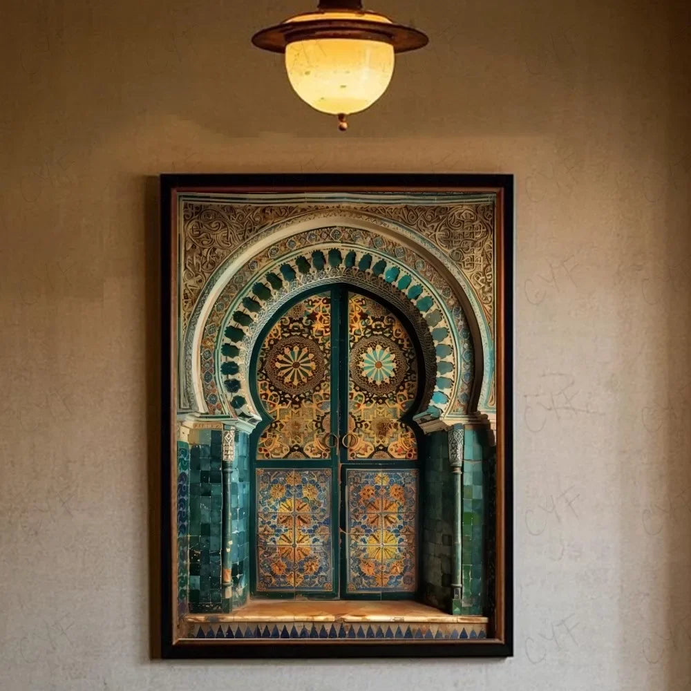 Portes marocaines sur toile — 16 modèles au choix
