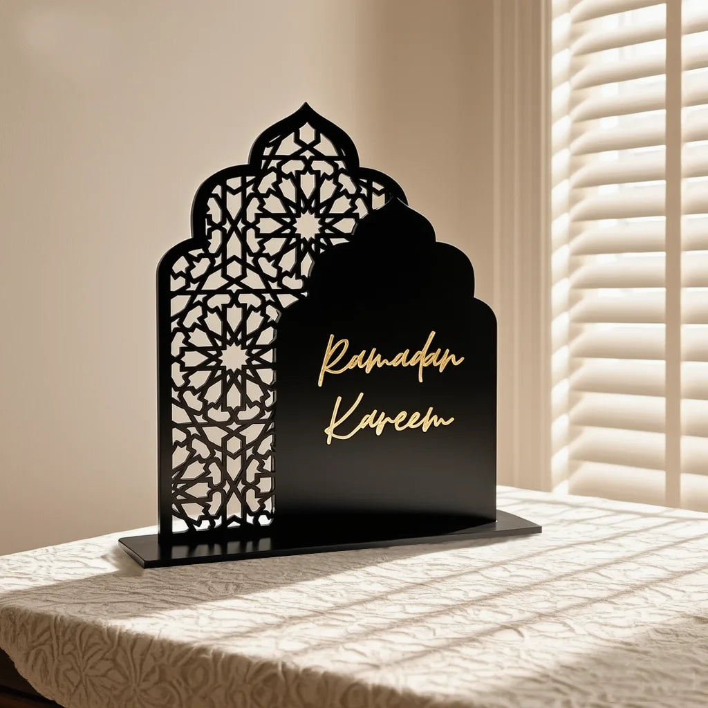 Centre de table en arche découpée — Ramadan et Aïd, six modèles