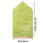 Schéma coté du tapis de prière : 66 cm de large sur 116 cm de long
