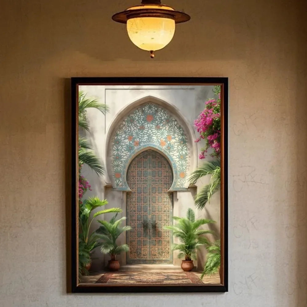 Portes marocaines sur toile — 16 modèles au choix