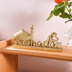 Décor de table « Ramadan » en résine — mosquée et calligraphie