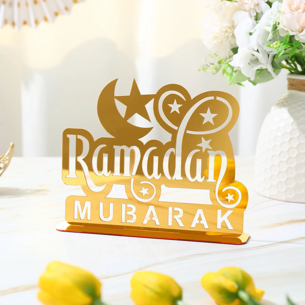Décorations de table en acrylique miroir — Ramadan et Aïd