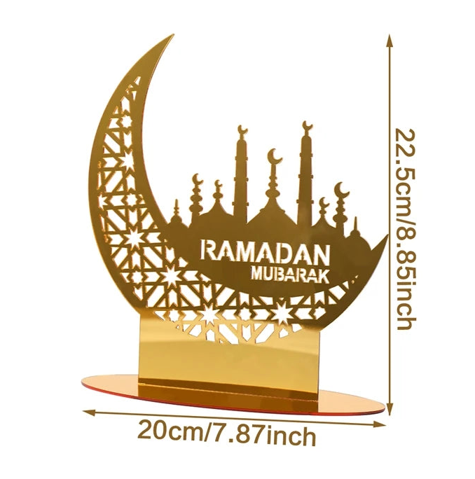 Décorations de table en acrylique miroir — Ramadan et Aïd