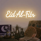 Enseigne lumineuse à LED — formules du Ramadan et de l'Aïd, 40 cm