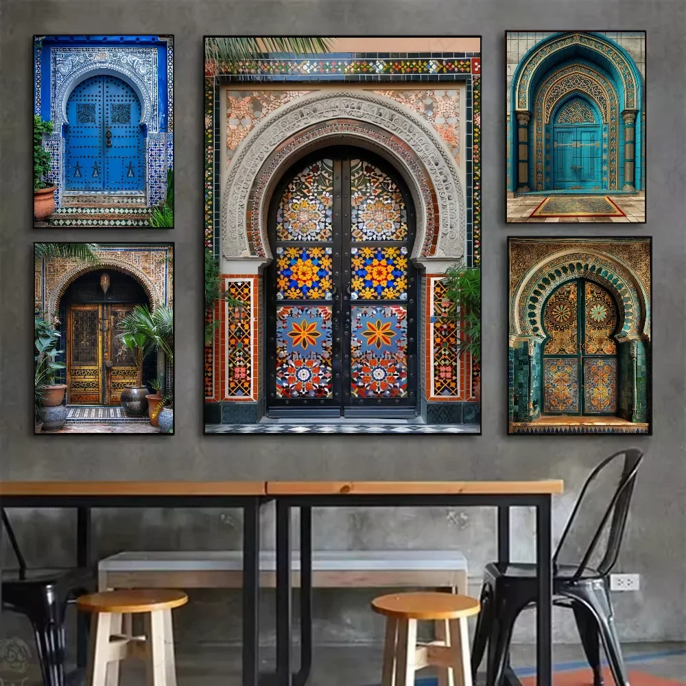 Portes marocaines sur toile — 16 modèles au choix