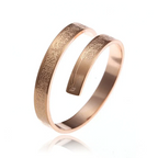 Jonc Ayat al-Kursi en spirale, finition or rose